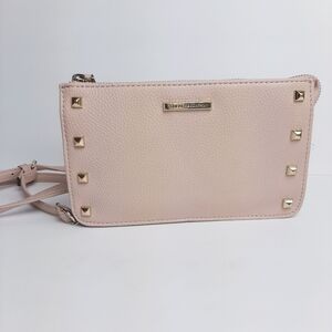 New York & Co Crossbody Mini Bag Studded Pink Gold